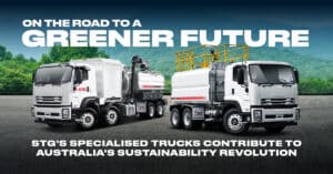 Sustainable Trucks Australia: Discover STG's Galvanized Tanks, Advanced Tech, & Purpose-Built Vehicles for Construction, Mining & Waste Management.